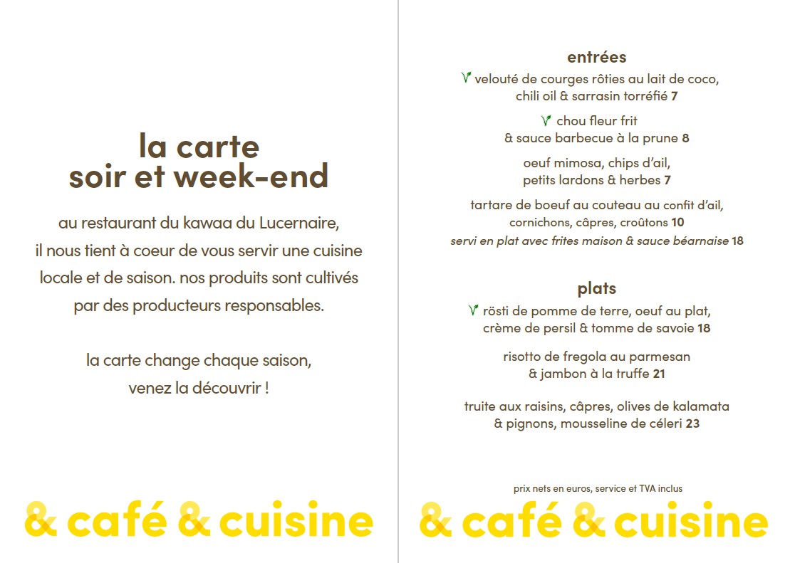 Le kawaa du Lucernaire menu 1