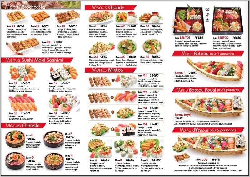 Sushi 93. menu 2