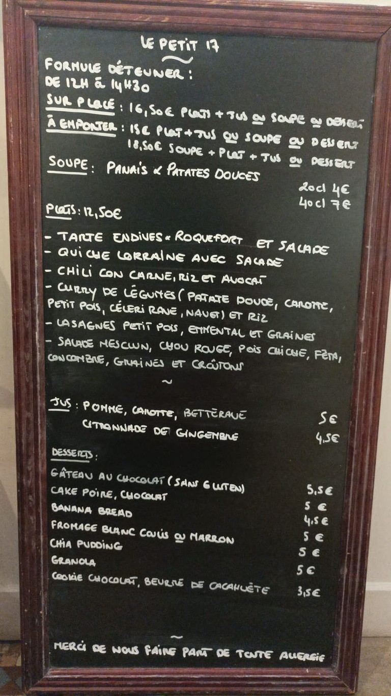Le Petit 17 - Coffee Shop menu 2