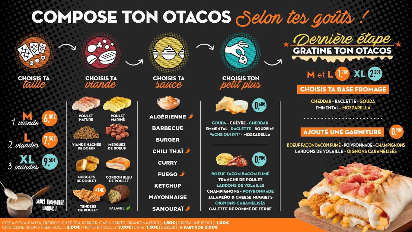 O'Tacos menu 1