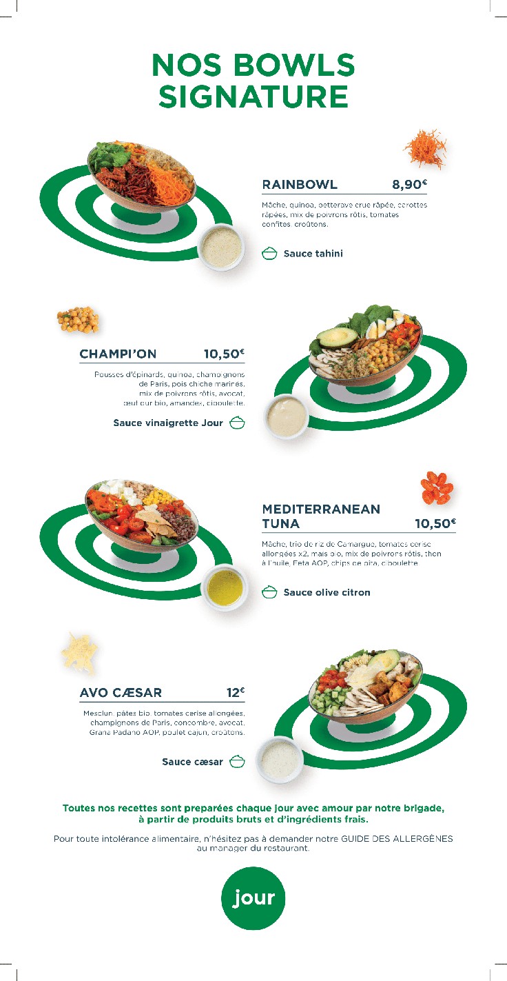 Jour Kléber menu 2