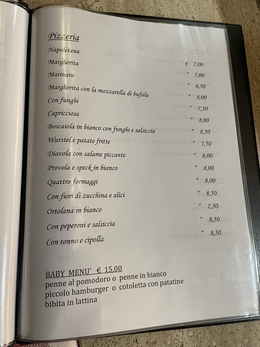 Ristorante Pizzeria Q20 menu 2