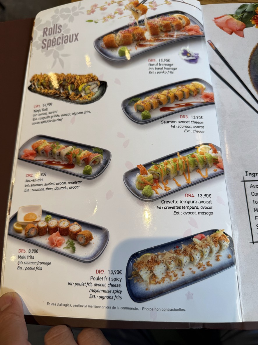 Matsuyama Cadet menu 3