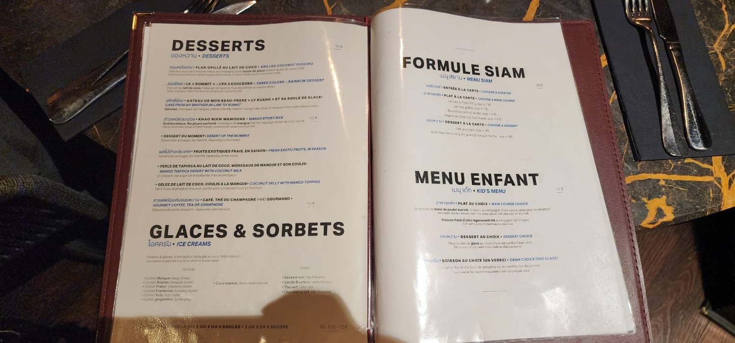 Sawadee menu 4
