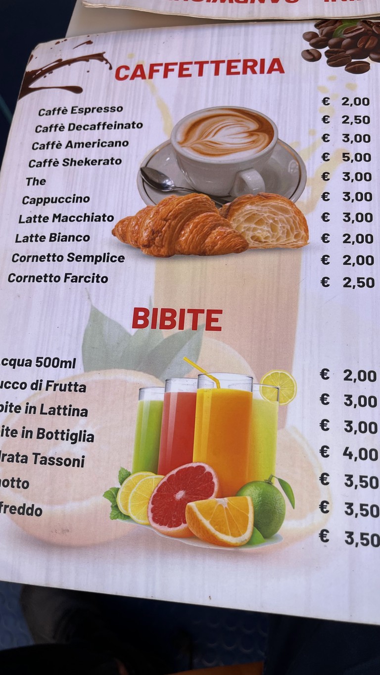 Paninoteca Slurp menu 5