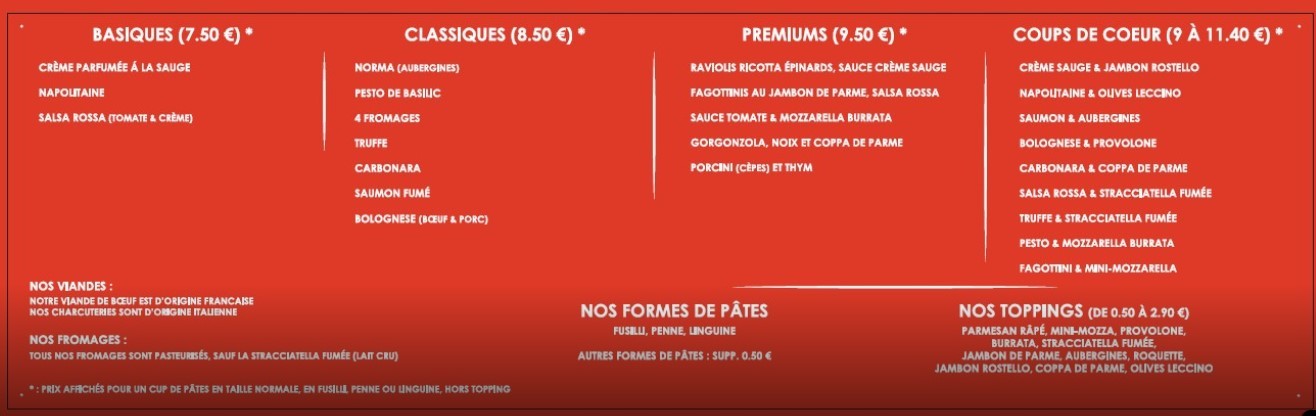 Allegria menu 1