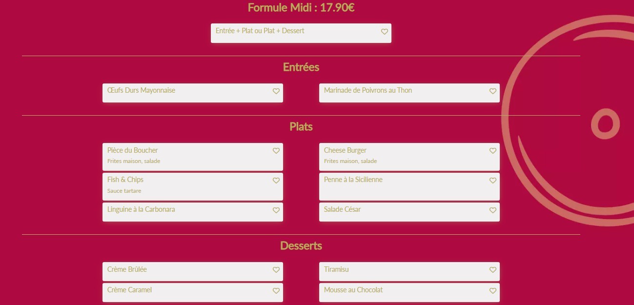 Le Petit Chez Soi menu 4