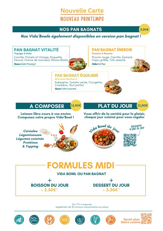 AMA'VIDA Casa Eiffel menu 2