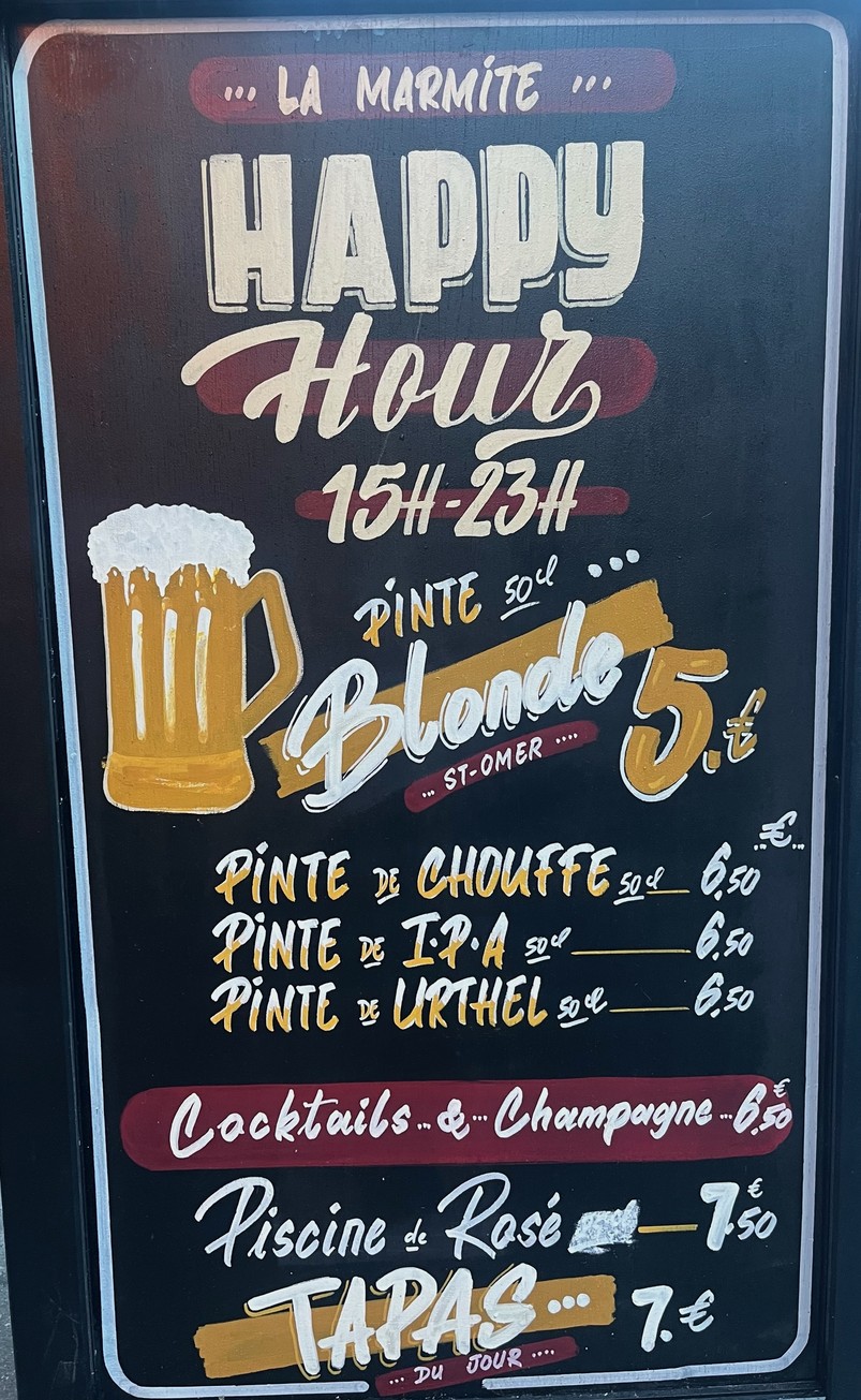 La Marmite menu 2