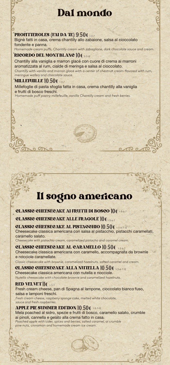 Dolce menu 6