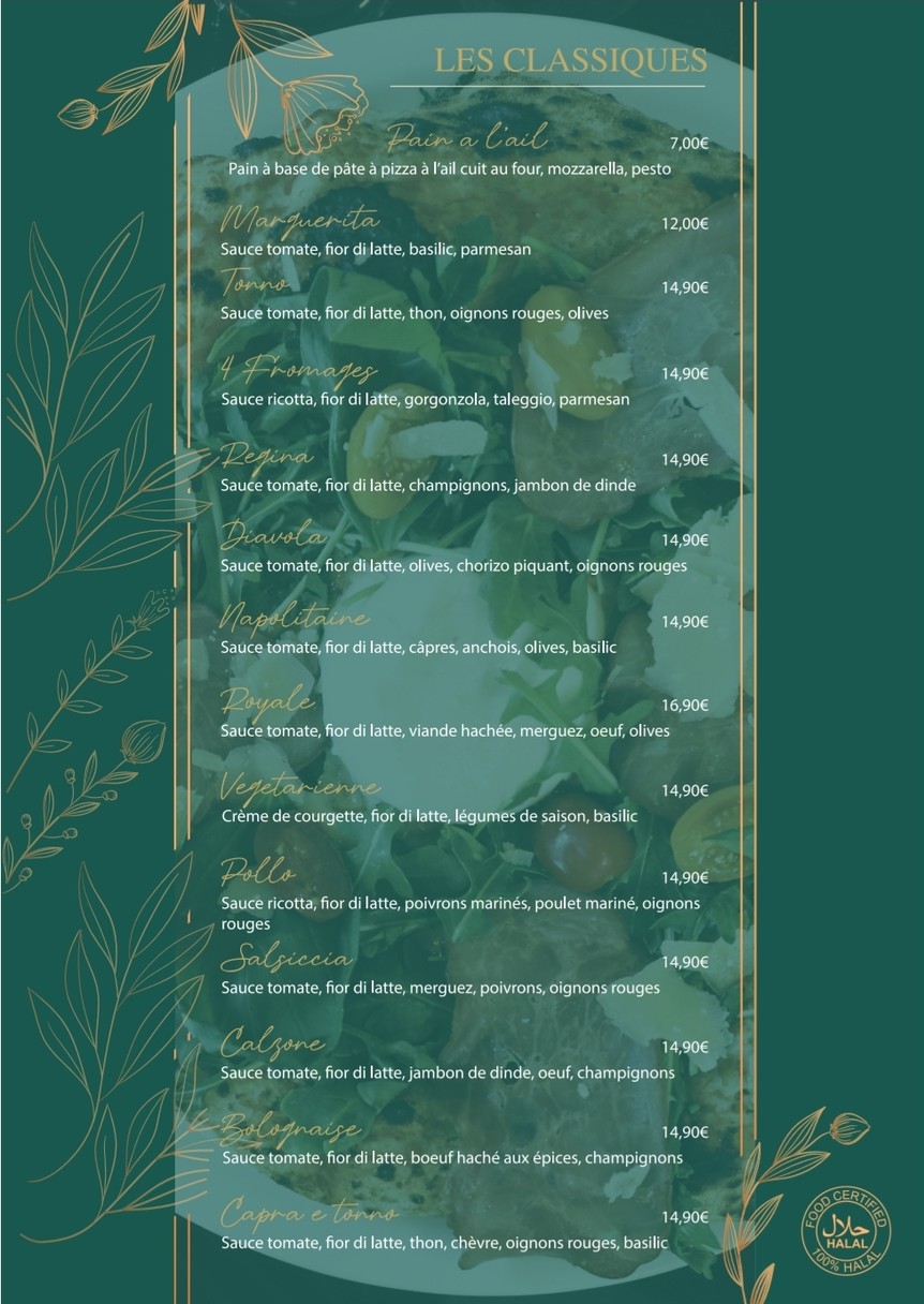 مطعم ماما زا - تخصصات إيطالية، بيتزا نابوليتانا menu 2
