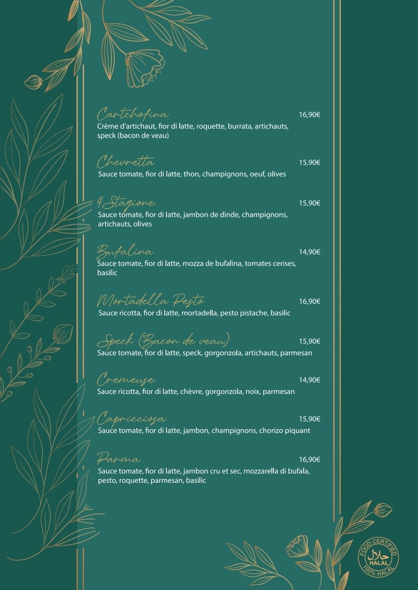 مطعم ماما زا - تخصصات إيطالية، بيتزا نابوليتانا menu 4