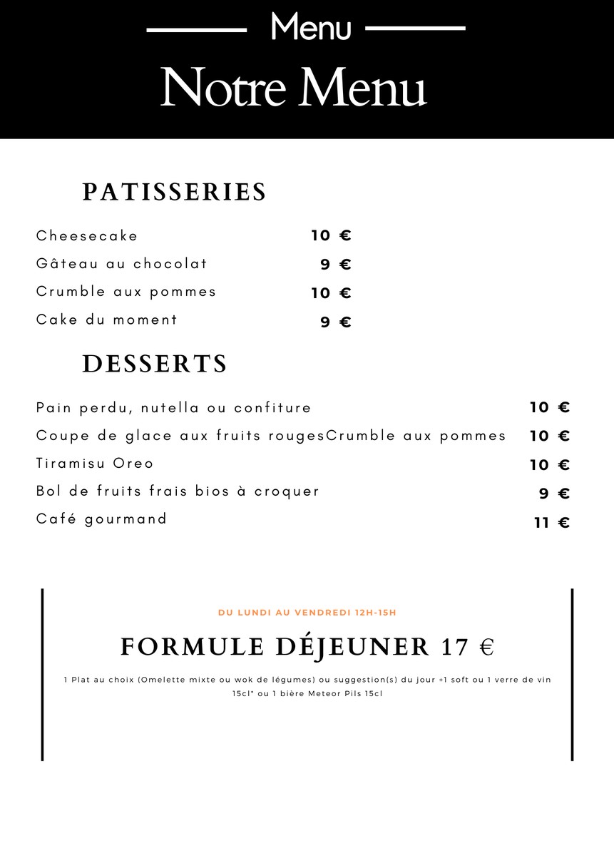 Bel-Ami menu 4