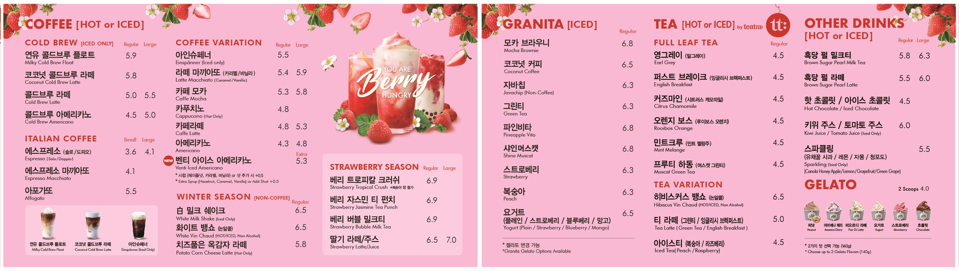 Basket Table menu 2