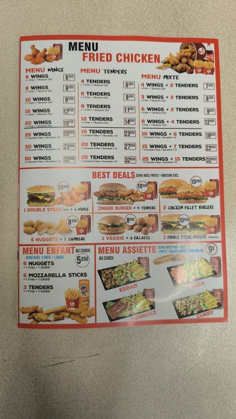 Fri-Chicks & Pizza menu 3