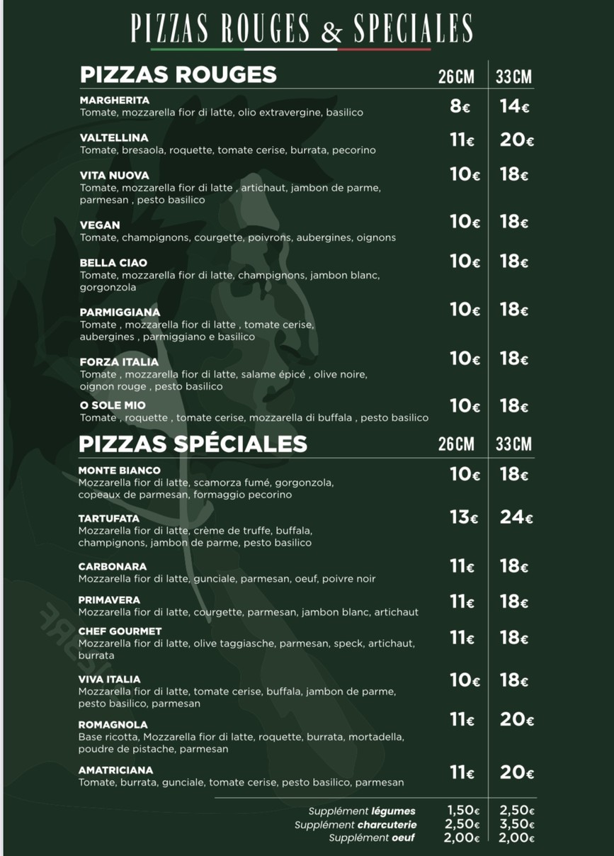 Pizzeria Vita Nuova menu 2