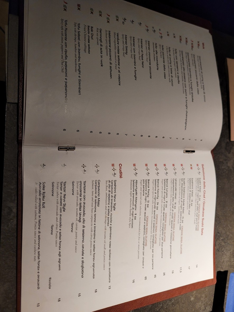 Sushi e Noodles - Prati menu 2