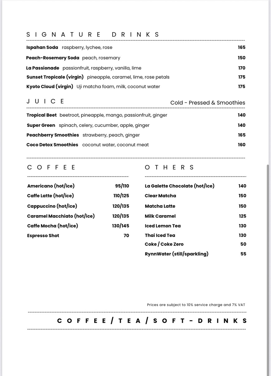 La Galette menu 3