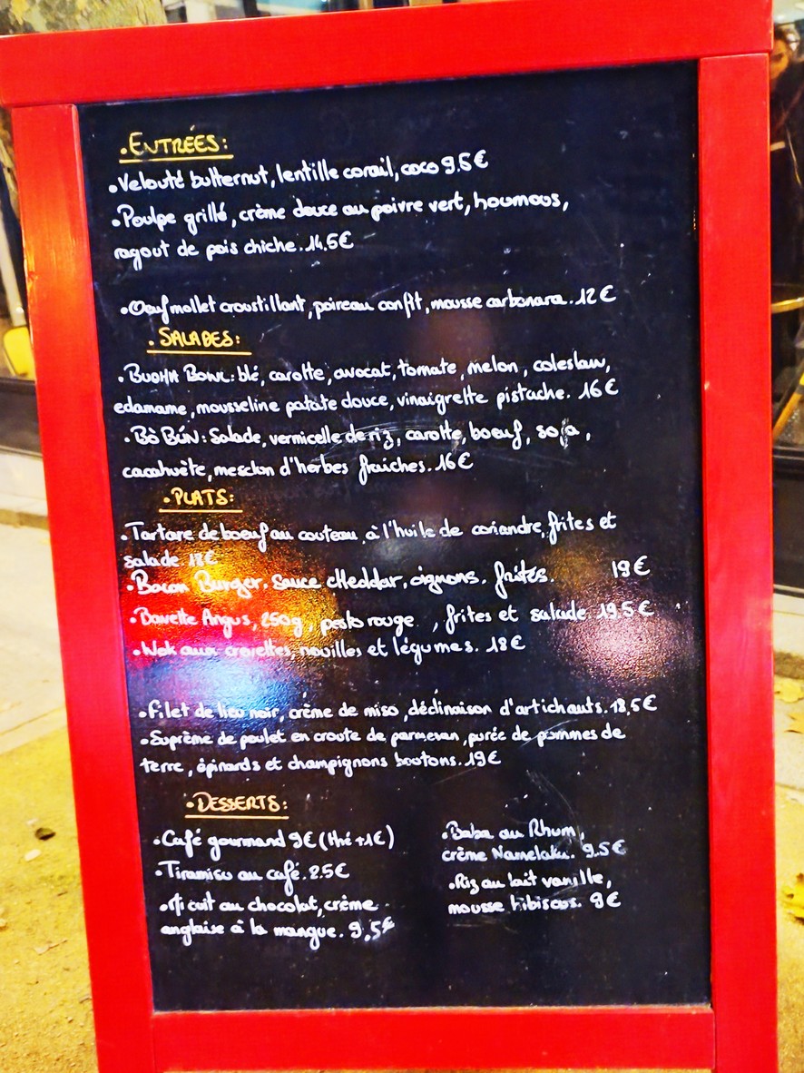 Café L'ECIR menu 1