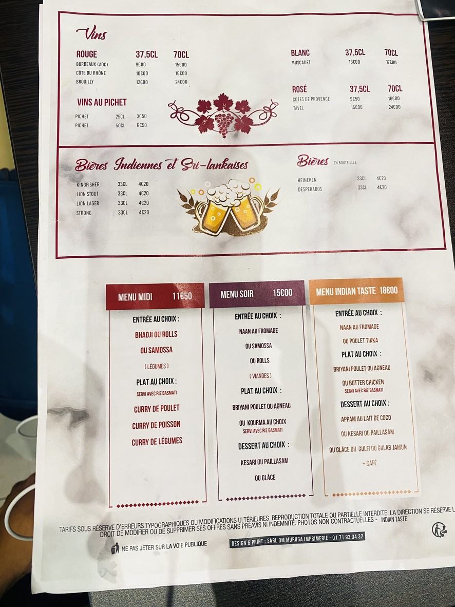 Restaurant Indian Taste | Aappakadai menu 3
