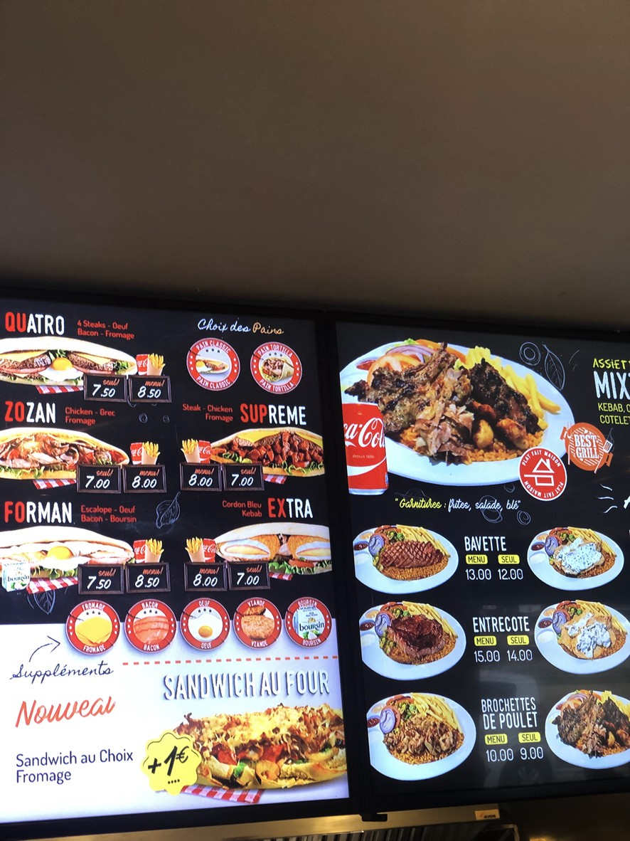Zozan menu 3