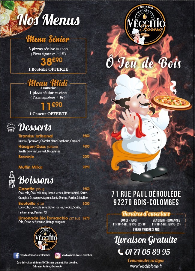 Vecchio Forno menu 1