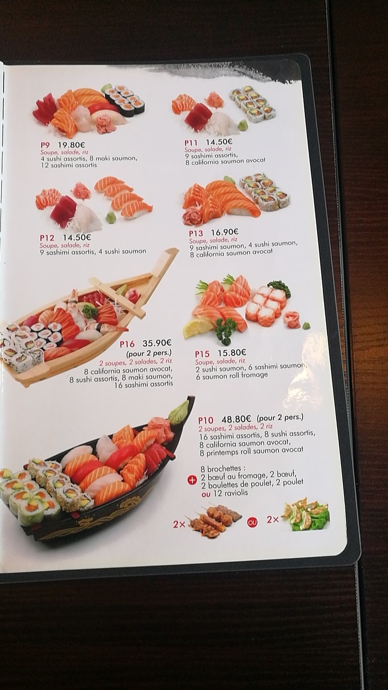 sakura Sushi Restaurant Japonaise menu 2