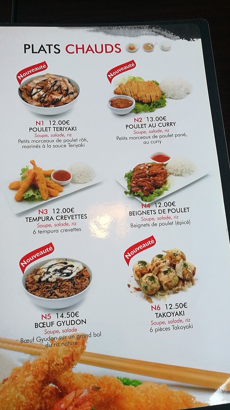sakura Sushi Restaurant Japonaise menu 4
