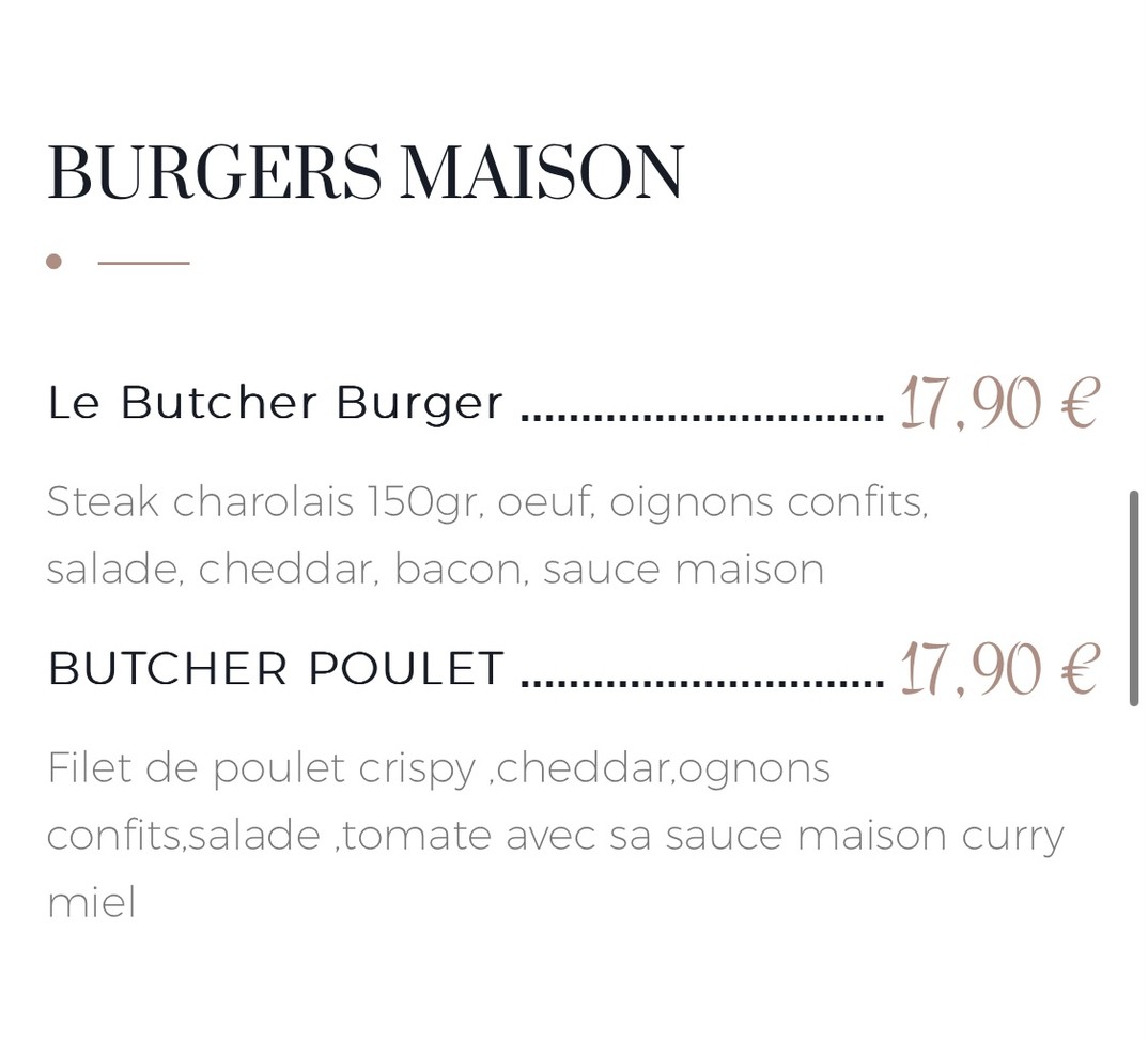 Butcher Square menu 5