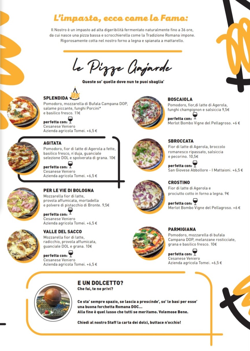 La Valle del Sacco menu 5