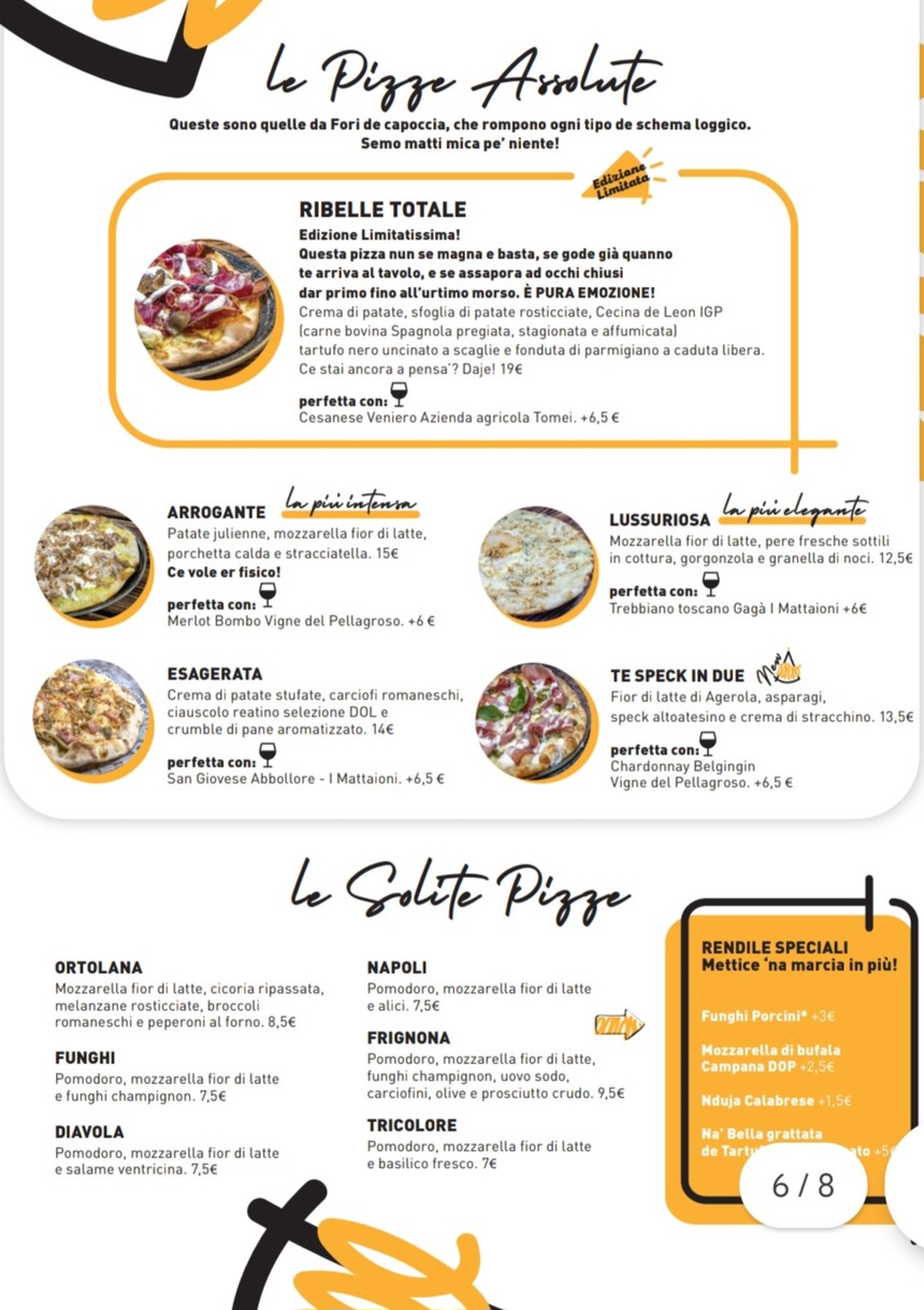 La Valle del Sacco menu 6