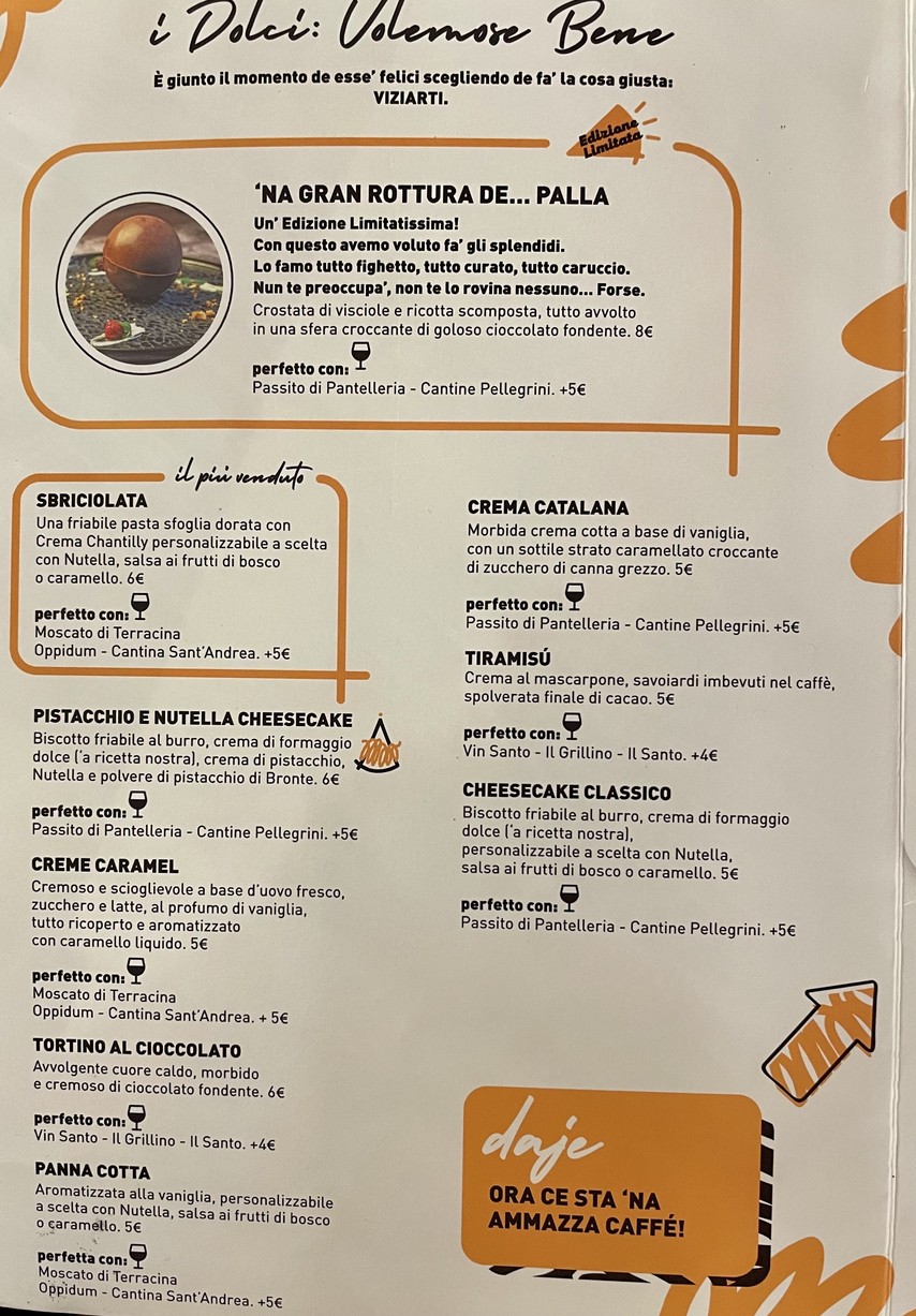 La Valle del Sacco menu 7