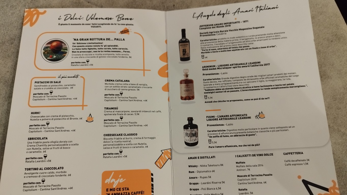 La Valle del Sacco menu 8