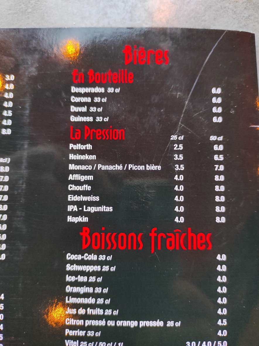 Le Stendhal menu 2