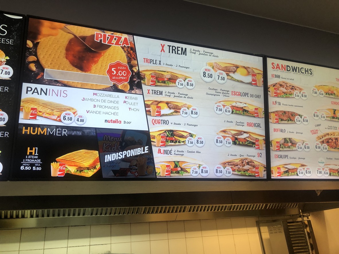 Levallois Food menu 2