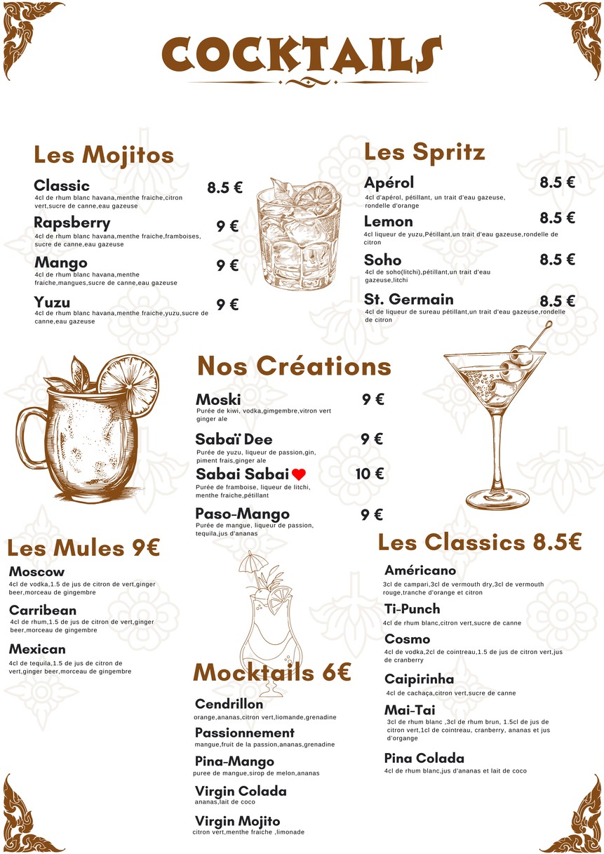 Sabai Sabai M.Alfort menu 4