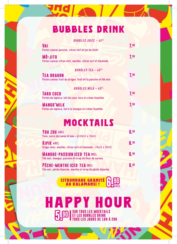 Hanoï Cà Phê Opéra menu 3