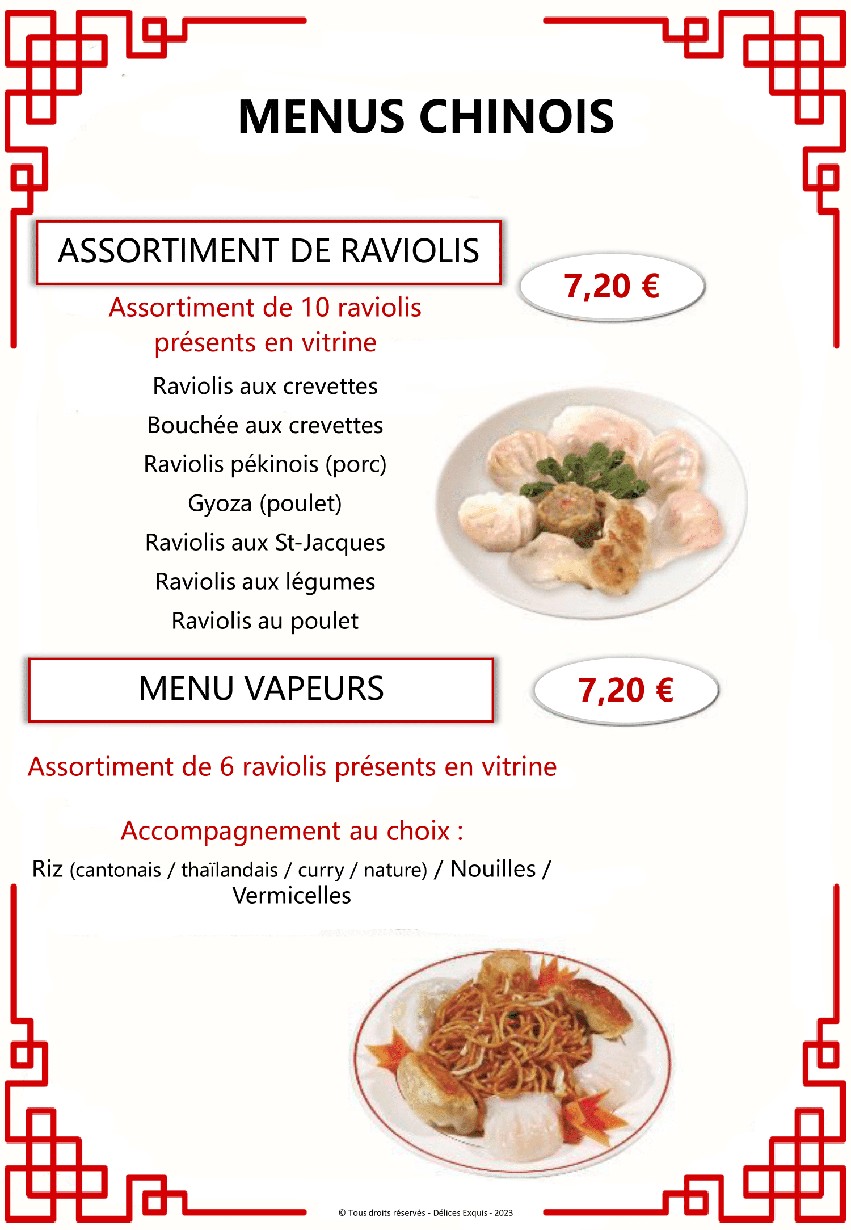 Gourmandise Duhesme menu 1