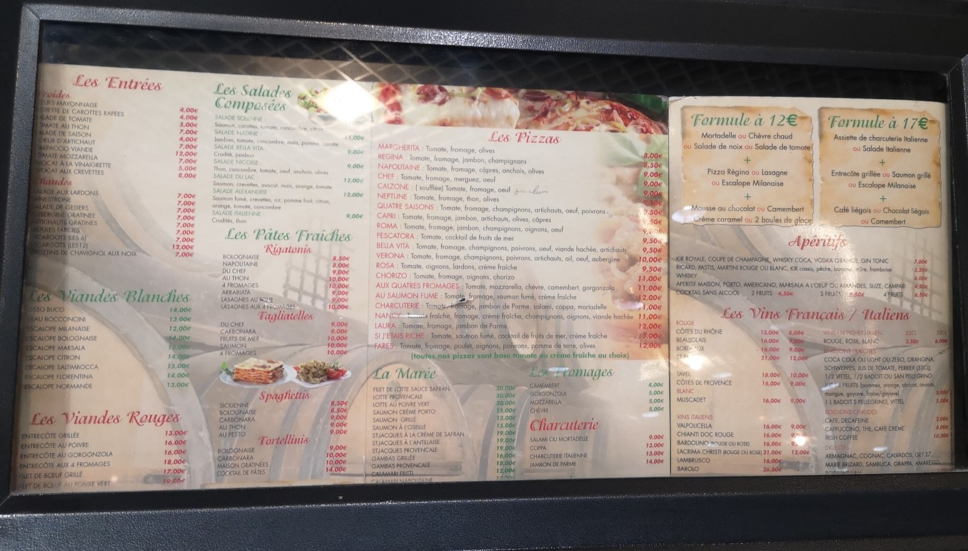 Pizzeria Bella Vita. menu 2