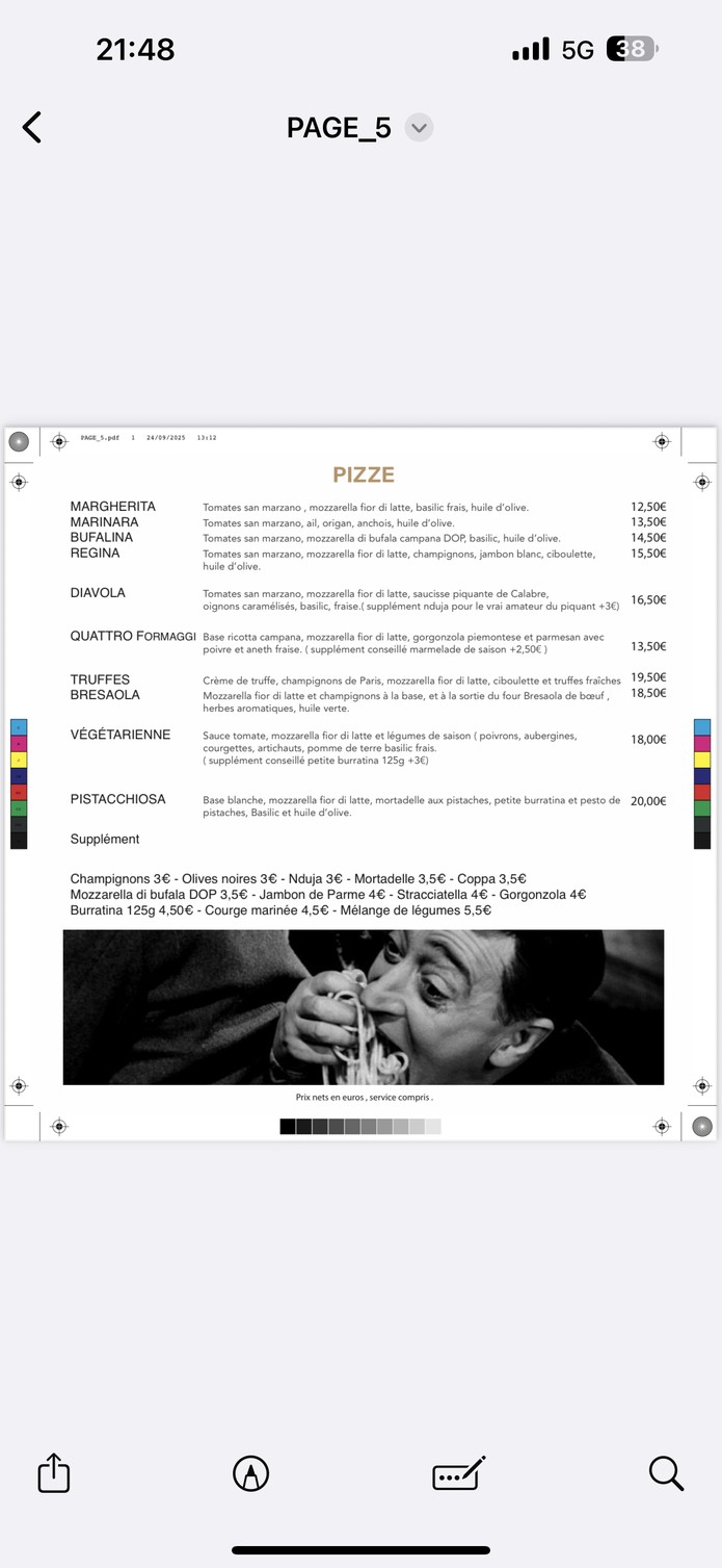 RISTORANTE FIORELLI PIZZERIA menu 3
