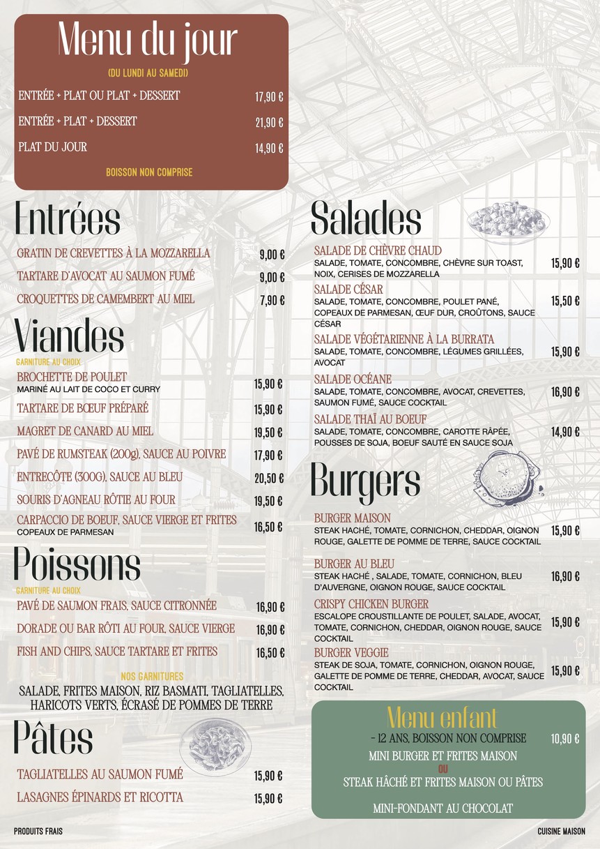 La Maison menu 2