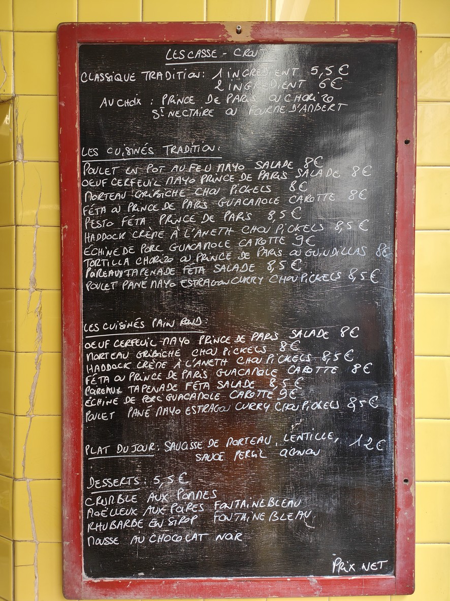 Chez Aline menu 2