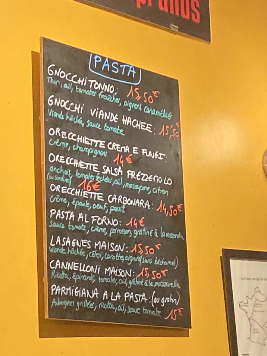 Soprano menu 3