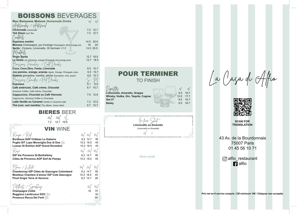 La Casa di Alfio menu 1