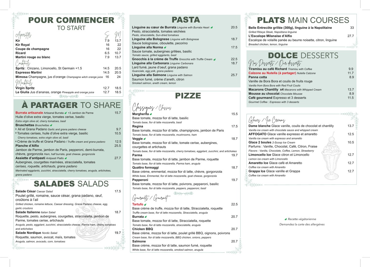 La Casa di Alfio menu 2
