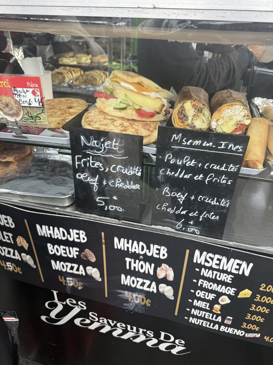 Les saveurs de yemma menu 1