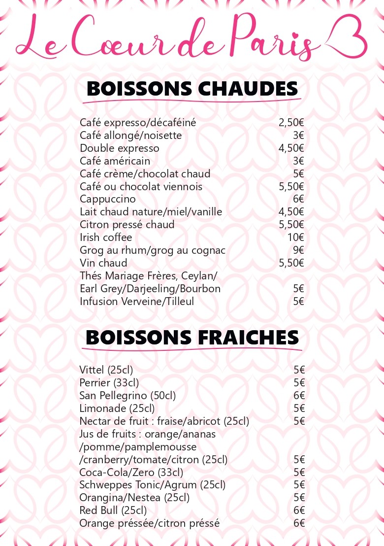 La Mercerie menu 4