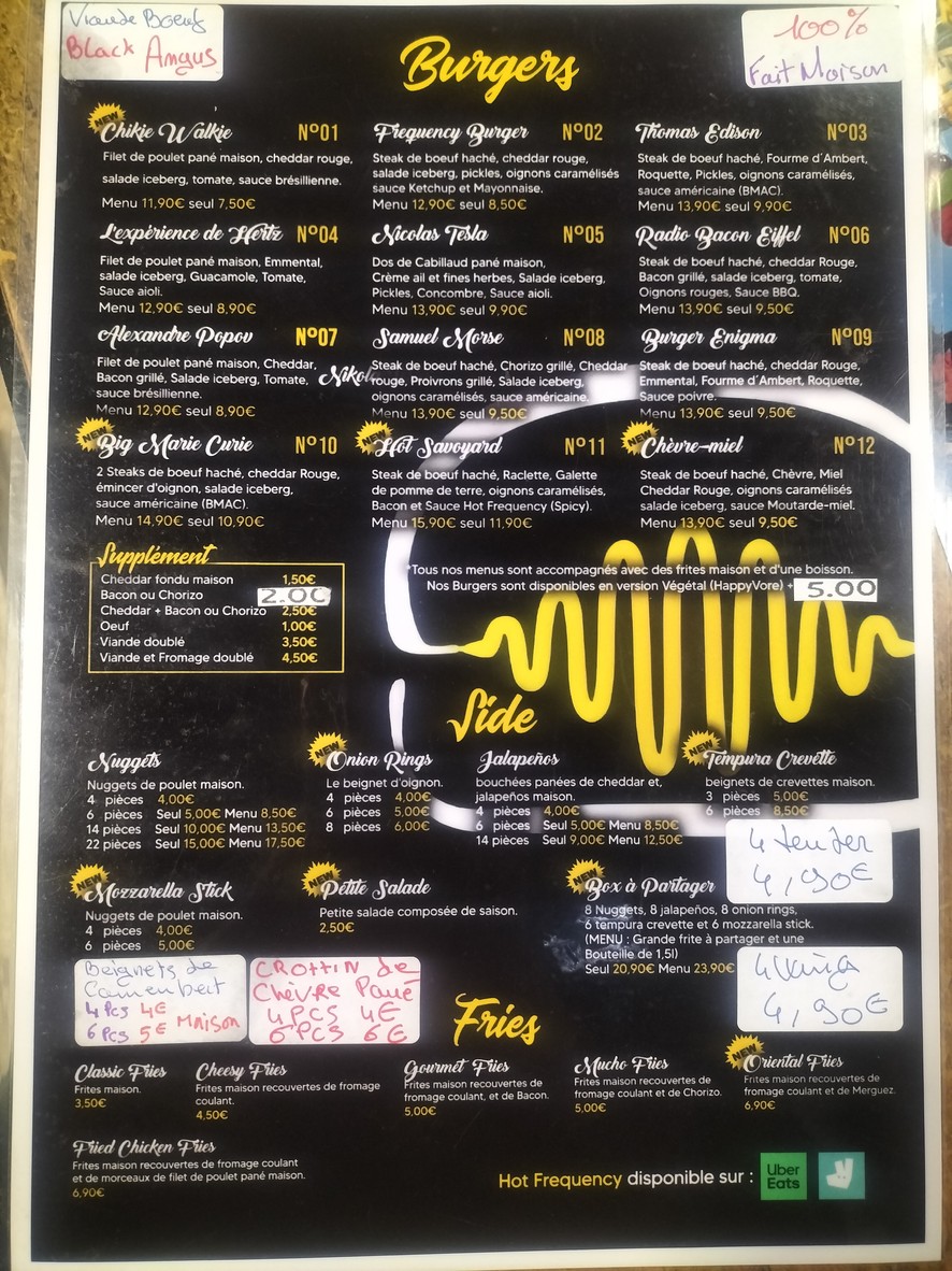 Hot Frequency menu 1
