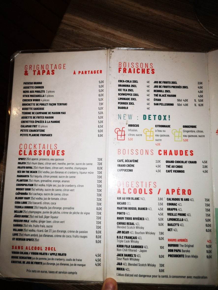 O'Villagio menu 2