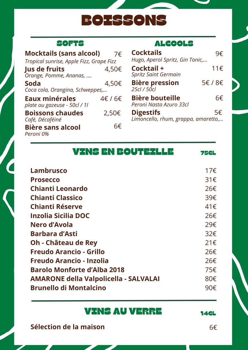 Le 68 Apéritivo - Paris menu 3